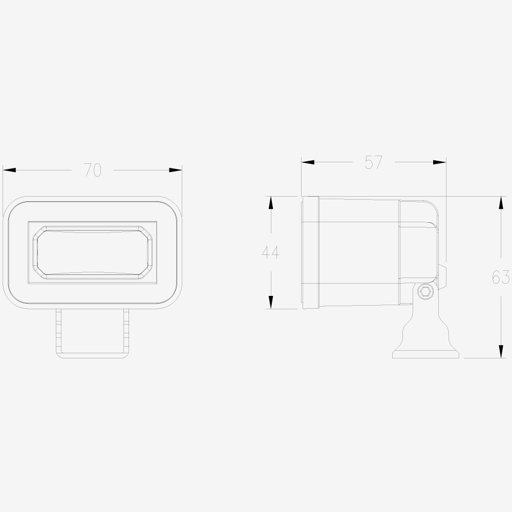 LED COLLECTION -DRIVING LIGHT HM-2150-2-NV size