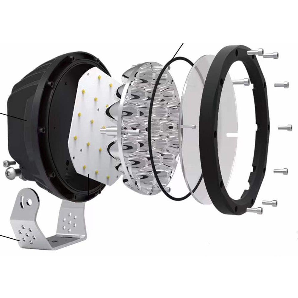 LED Collection - Driving Light HM-F021 exploded diagram