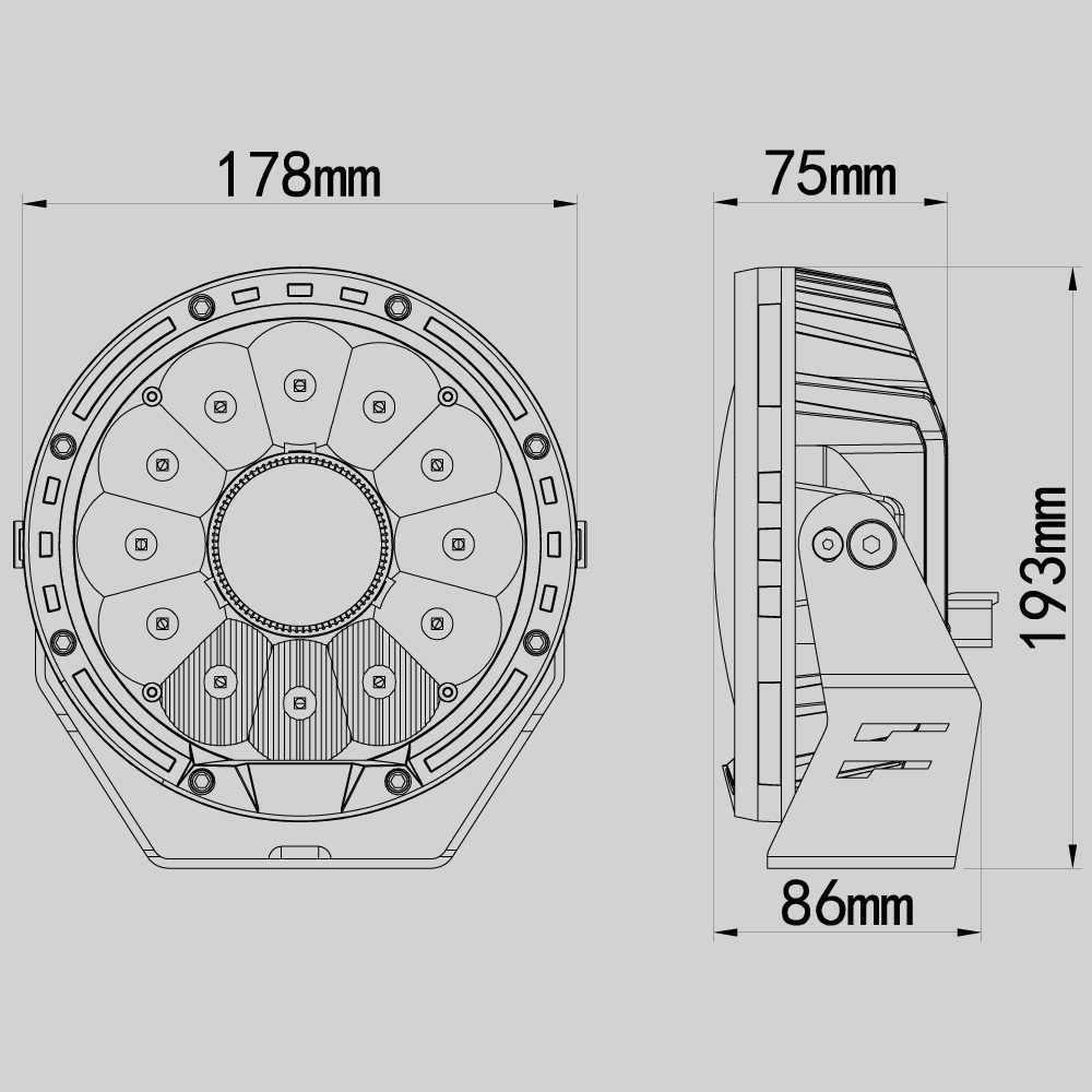 SMART CONTROL COLLECTION - DRIVING LIGHT HM-2117